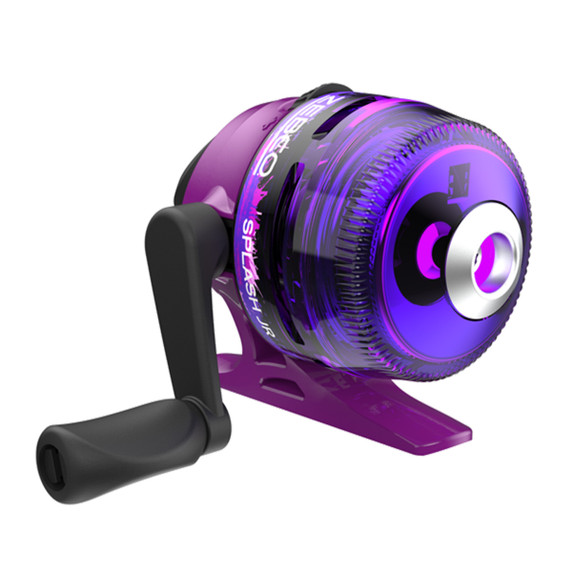 Image of Purple Zebco 4'0" Medium Light Splash Jr. Spincast Combo Spool.