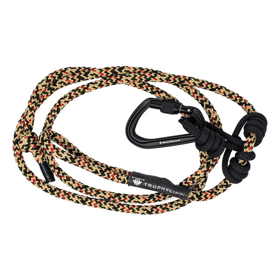 Trophyline 8mm TechCore Tether/Lineman Rope with Carbiner Image