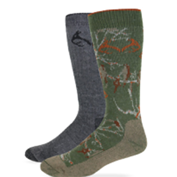 Kids Camo Merino Wool Blend Boot Sock - 2 Pack