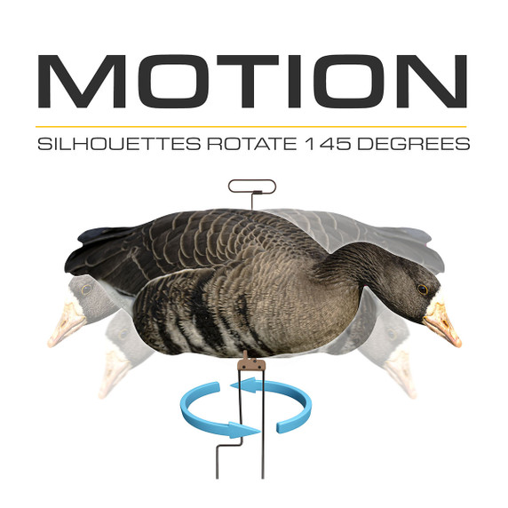 FLATS Magnum Specklebelly Goose Motion Silhouette Decoys - 12 Pack