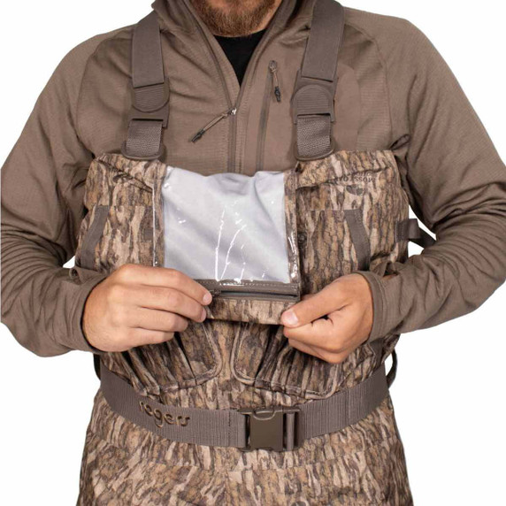 Rogers Toughman 2-IN-1 Insulated Breathable Wader, Front View of the Front Pocket