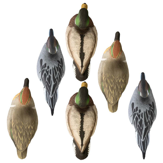 Higdon Outdoors Standard Late-Season Foam-Filled Puddle-Pack Duck Decoys - 6 Pack Top Image