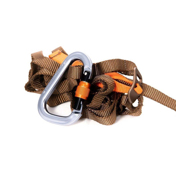 Tethrd HYS Tree Strap Rolled Up with Carabiner Image