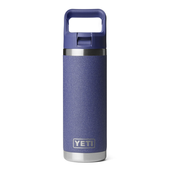 Rambler 18 oz. Water Bottle with Color-Matched Straw Cap Image in Moon Dust
