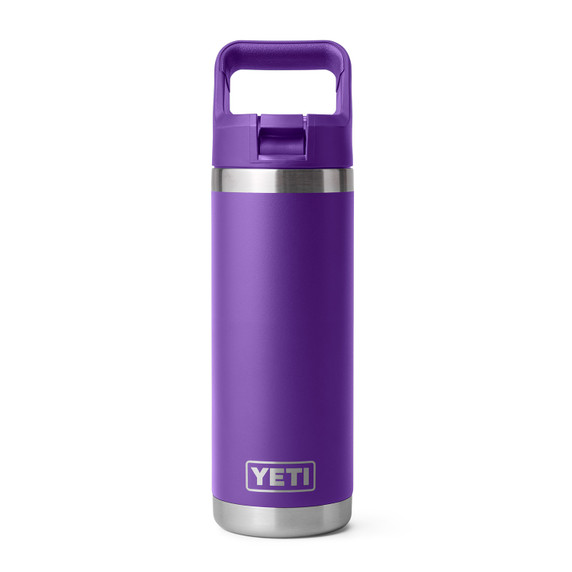 Rambler 18 oz. Water Bottle with Color-Matched Straw Cap Image in Pace Purple/Blue