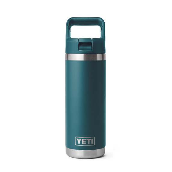 Rambler 18 oz. Water Bottle with Color-Matched Straw Cap in Agave Teal