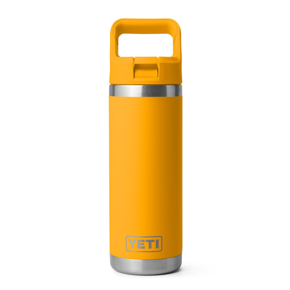 Rambler 18 oz. Water Bottle with Color-Matched Straw Cap Image in Beekeeper