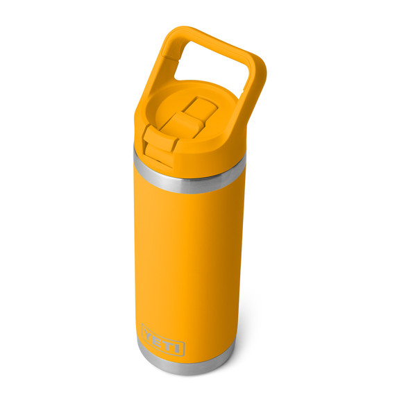 Rambler 18 oz. Water Bottle with Color-Matched Straw Cap Top Closed Image.