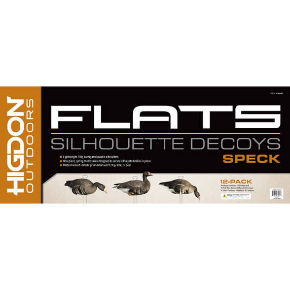 Higdon Flats Lockvögel – 12-teiliges Set Stockenten-Silhouetten Für Die Jagd, Leicht & Realistisch