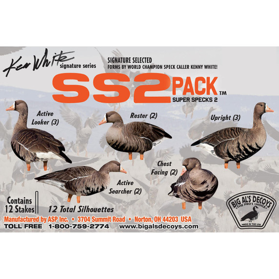 Ken White Super Speck Silhouette Decoys 12 Pack