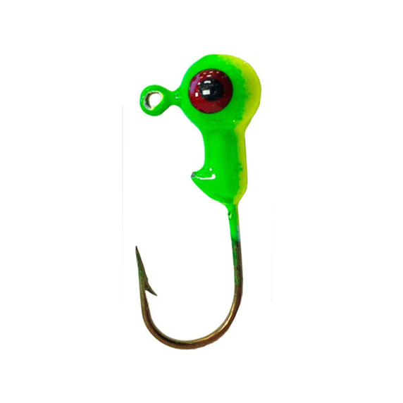 Painted Ball Head Jig Heads, Pack of 25