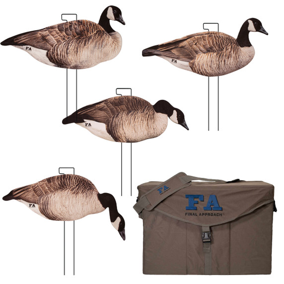 Last Pass Honker Silhouette Decoys 60 Pack with Decoy Bag -  Gen 5