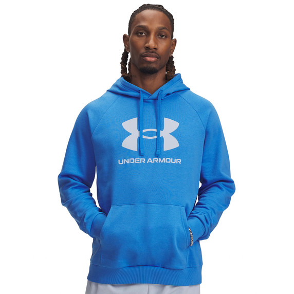 Under Armour Men's Rival Fleece Logo Hoodie, Blue Atlantis Image
