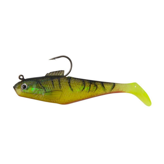 Berkley PowerBait Pre-Rigged Swim Shad, Fire Tiger Variation