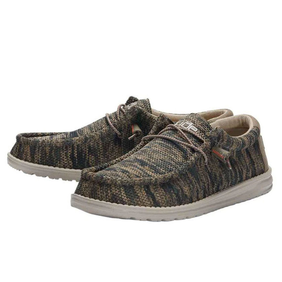 Hey Dude Wally Sox Shoes Image in Woodland Camo