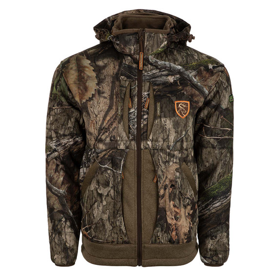 Drake Women's Heavyweight Stand Hunter's Silencer Jacket - Mossy Oak Country DNA