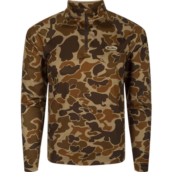 Drake Waterfowl EST Microlite 1/4-Zip Pullover Image in Old School