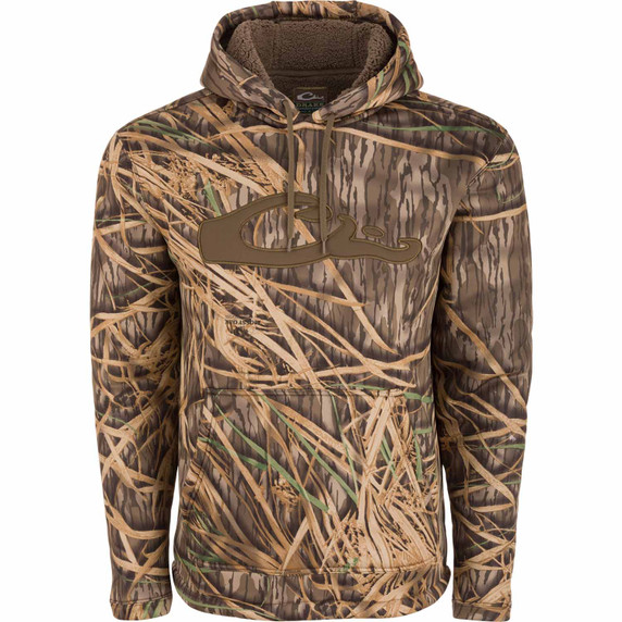 Image of the Drake LST Silencer Hoodie Image in Mossy Oak Original Shadow Grass