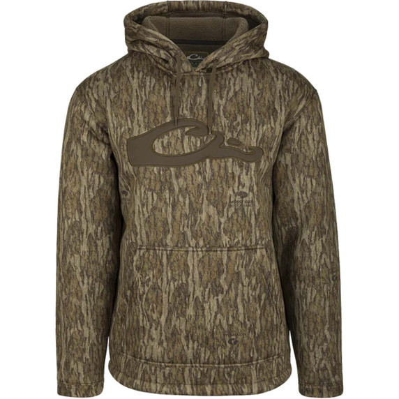 Image of the Drake LST Silencer Hoodie Image in Mossy Oak Bottomland