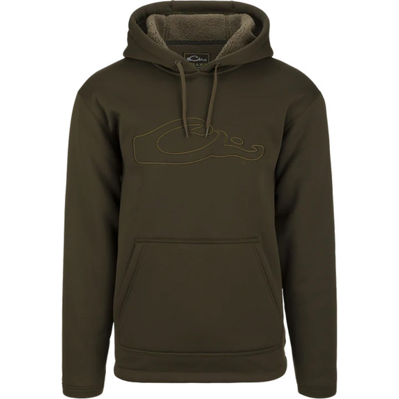 Drake LST Silencer Hoodie Image in Green Timber.