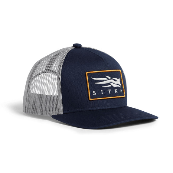 Sitka Icon Patch Hi Pro Trucker Hat Image in Eclipse