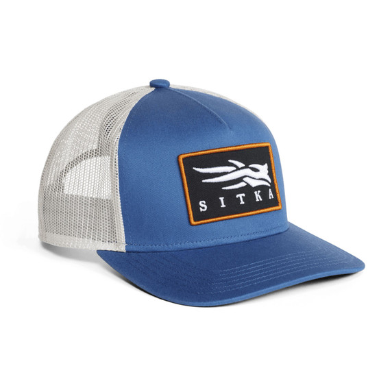 Sitka Icon Patch Hi Pro Trucker Hat Image in Starlight Blue