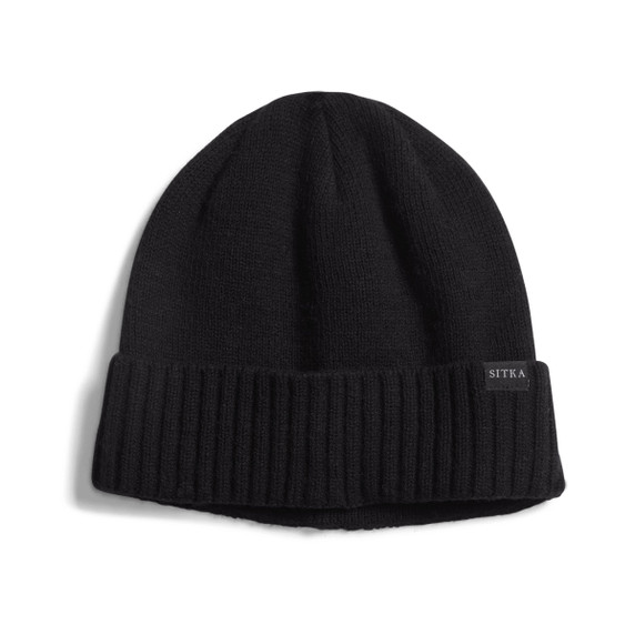 Sitka Cuffed Knit Beanie Image in Sitka Black
