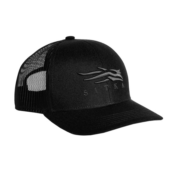 Sitka Icon Mid Trucker Hat, Black-Charcoal Variation