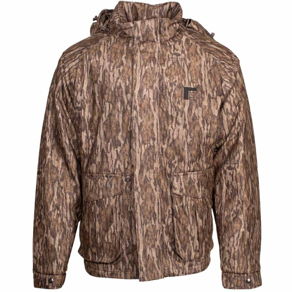Rogers Sporting Goods Men's Primal Waterproof Jacket in Mossy Oak Bottomland