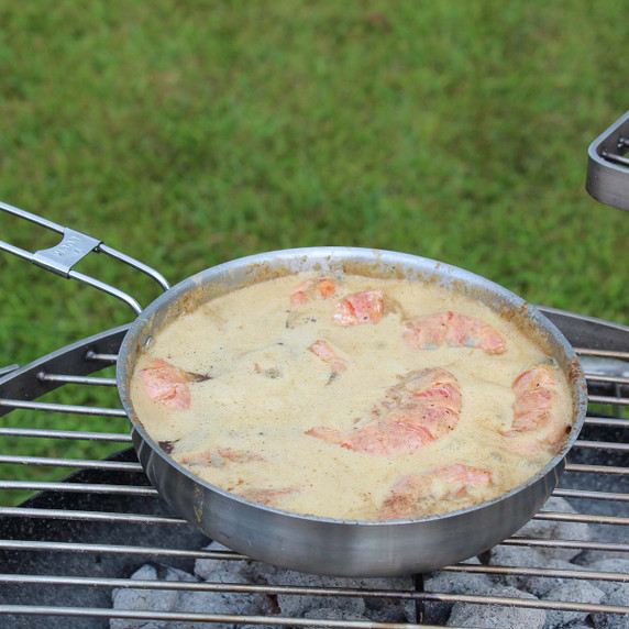 Mr. Outdoors Cookout 8" Stainless Steel Skillet