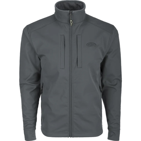 image of Drake Windproof Soft Shell Jacket in Castlerock Grey.