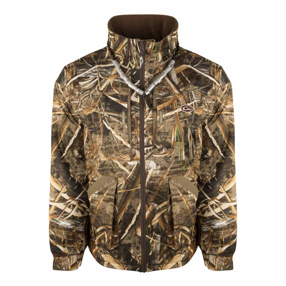 Drake Waterfowl Refuge 3.0 Fleece Lined Full-Zip Jacket Image in Realtree Max 5