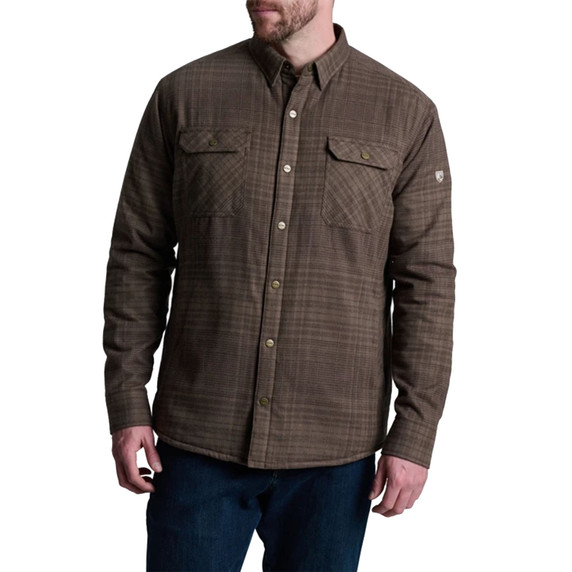 Kuhl Joyrydr Long Sleeve Button-Down Shirt-Jac Image in Dark Roast