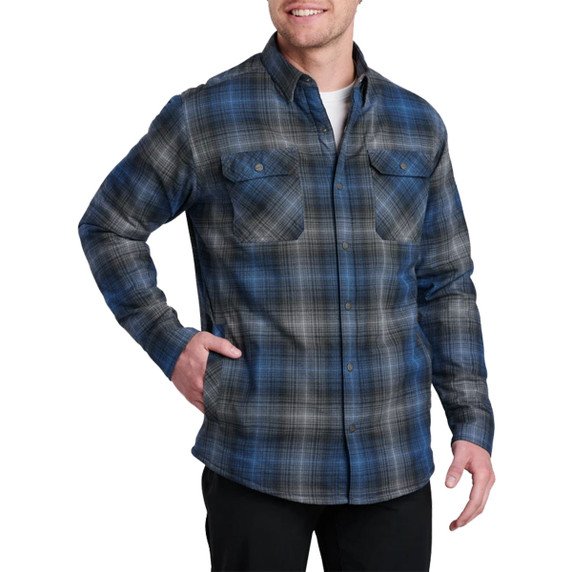 Kuhl Joyrydr Long Sleeve Button-Down Shirt-Jac Image in Blue Storm