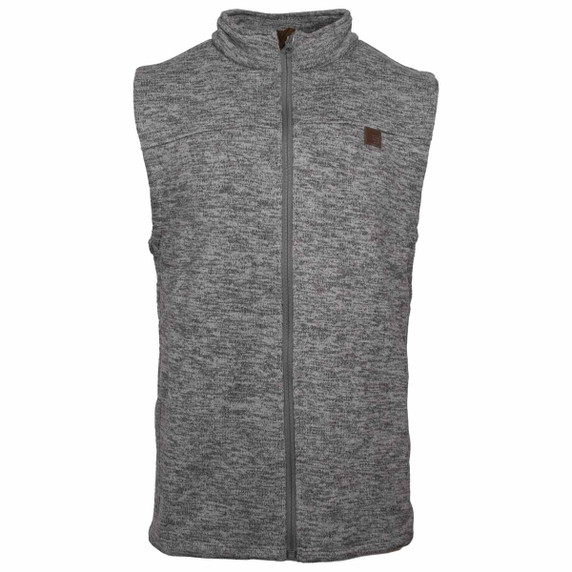 Rogers Classic Sweater Fleece Vest Image in Charcoal.