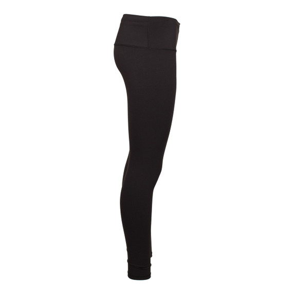 side image of Rogers Sporting Goods Women's Luna 28" Leggings in Black.