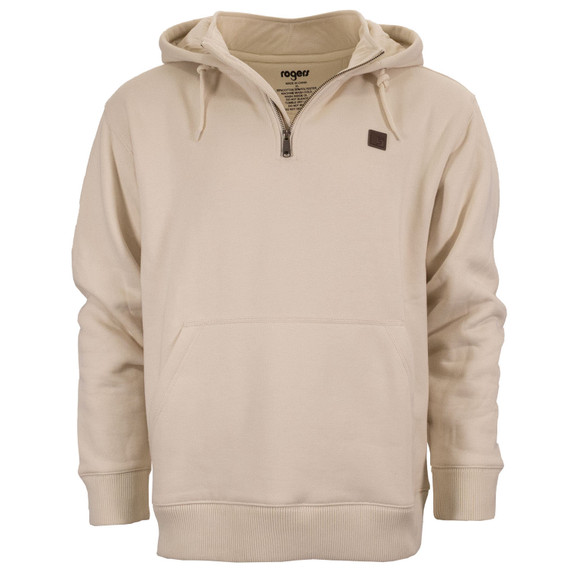 image of Rogers Sporting Goods Brute 1/4 Zip Hoodie in Pebble.