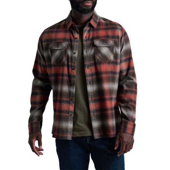 Kuhl Dillingr Flannel Long Sleeve Shirt image in Red Cedar