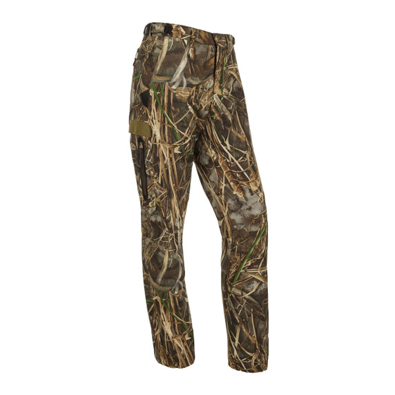 Drake Waterfowl EST Camo Stretch Tech Pants Image in Realtree Max 7