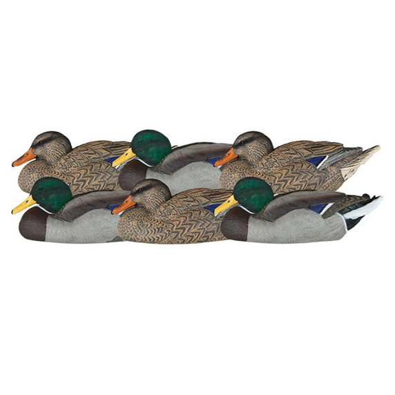 Dakota Decoy XTreme Mallard Rester Duck Decoys with Flocked Heads