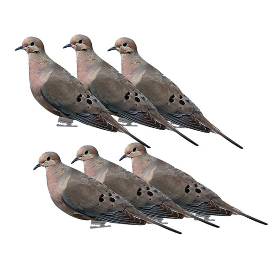 GHG Decoy Systems Pro-Grade Mourning Dove Silhouette Decoys with Clips