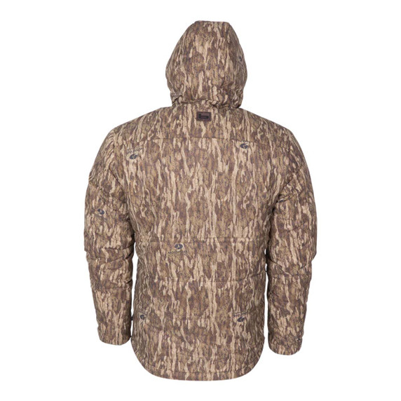 Ignite Mid-Layer Hooded Puffy Jacket, Mossy Oak Bottomlands Variation Back View