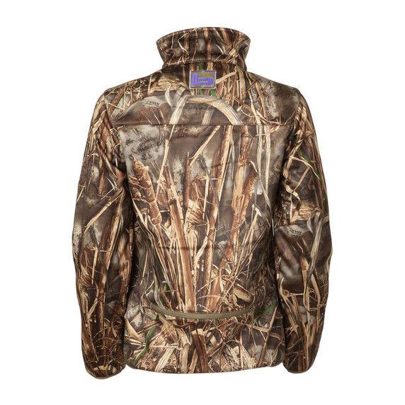 Women's Swift Soft-Shell Jacket Back Image in Realtree Max 7
