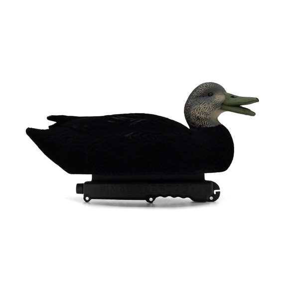 Final Approach Live Flocked Black Duck Decoy image