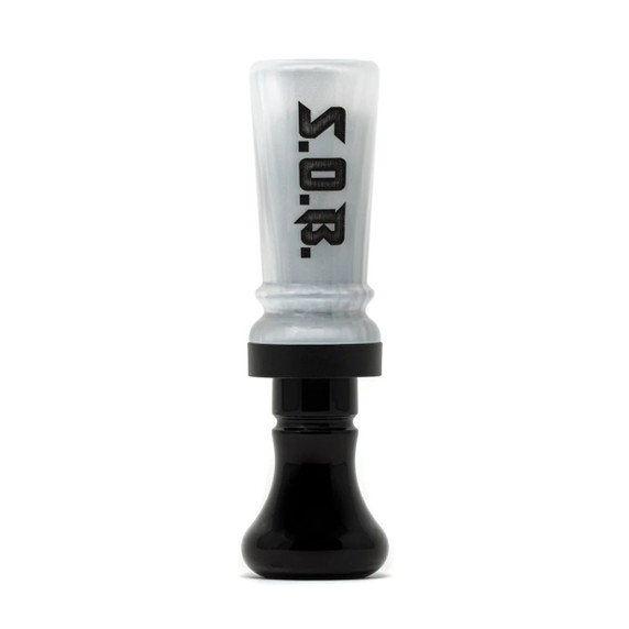 Elite Duck Calls "S.O.B." Son of the Butcher Single Reed Duck Call Image in White Pearl Black