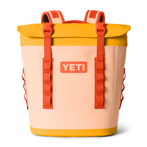Yeti Hopper M12 Backpack Soft Cooler Image in Peach/Beekeeper