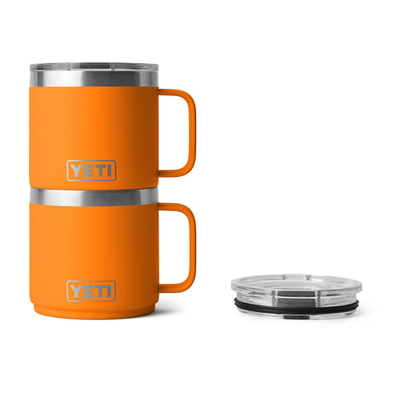 Yeti Rambler 14 oz. Stackable Mug 2.0 with MagSlider Stacked Image in King Crab Orange