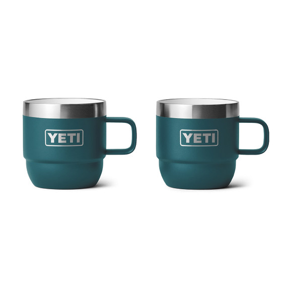 Yeti Rambler 6 oz. Stackable Mugs 2 Pack Image in Agave Teal
