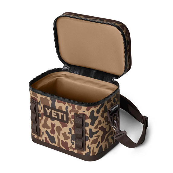 Top Opened Image of the Yeti Hopper Flip 8 Soft Cooler. 