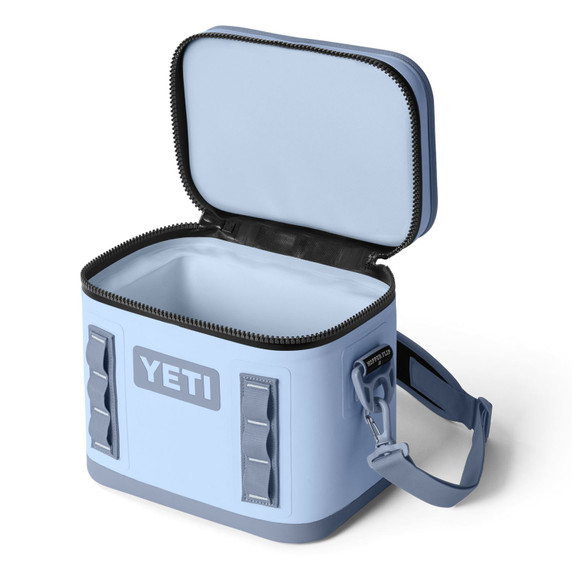 Yeti Hopper Flip 8 Soft Cooler Opened Image.
